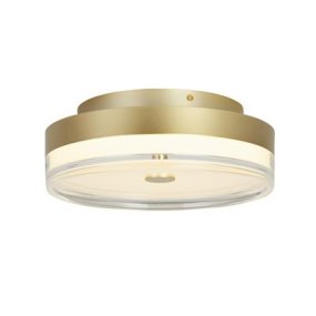 Cyprus Ø40 Guld plafond Fra Searchlight - En moderne og praktisk loftslampe, der passer lige så godt i stuen som i soveværelset eller gangen.