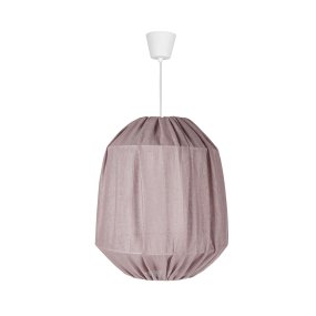 Molly Ø30 Grå loftslampe Fra Oriva - Dens luftige design i smukt gråt stof lader lyset trænge igennem på en behagelig måde, hvilket giver en varm og hyggelig atmosfære.