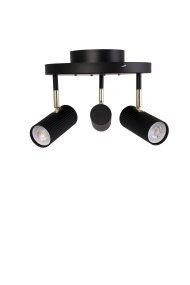 Hubble 3 Sort spotlight Fra Globen Lighting - Lyset kan styres efter &oslash;nske, da spotlightene kan vinkles i h&oslash;jden og sidel&aelig;ns.