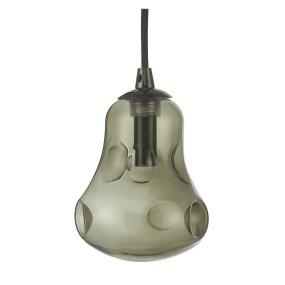 Junis Ø10 Røgfarvet vindueslampe Fra Oriva - Med sin r&oslash;gfarvede nuance og elegante sorte detaljer skaber den et atmosf&aelig;risk lys, der giver et luksuri&oslash;st pr&aelig;g til ethvert rum.