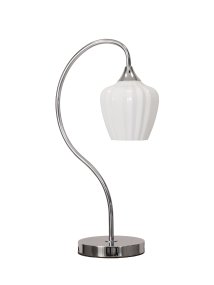 Amalfi 50cm Hvid bordlampe Fra PR Home - Amalfi bordlampen har et elegant og tidløst design med den karakteristiske bløde form inspireret af snegækblomsten.