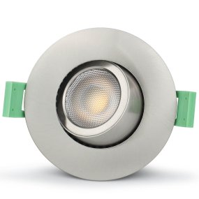 Sanna 230V 3000-4000K Børstet stål Fra Llitt - Med en IP65-klassificering passer den lige godt ind i alle husets rum, b&aring;de indend&oslash;rs og udend&oslash;rs, og der er ogs&aring; mulighed for montering direkte mod isolering.