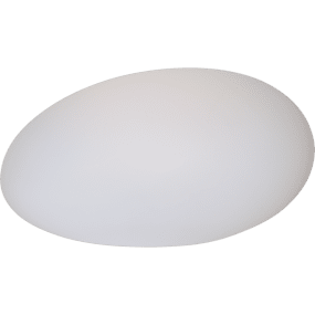 Globy 20cm Hvid solcellelampe Fra Star Trading - Det anbefales at placere flere i en gruppe p&aring; terrassen eller i haven.