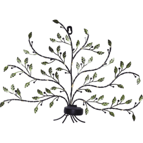 Tree of life Grøn Fra Star Trading - De tynde, s&oslash;lvfarvede ledninger med sm&aring; LED-"dugdr&aring;ber" er viklet rundt om grenene og lyser op med et bl&oslash;dt, varmt hvidt sk&aelig;r, n&aring;r m&oslash;rket falder p&aring;.