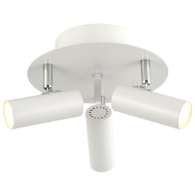 Mini 3 Hvid spotlight Fra Oriva - Perfekt til at oplyse forskellige dele af et rum, og med sit rene design passer den til både moderne og klassiske interiører.