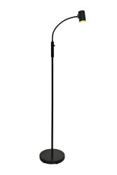 Hugin Sort gulvlampe Fra Aneta Lighting - Kan med fordel kombineres med vores andre lamper fra Hugin-familien.