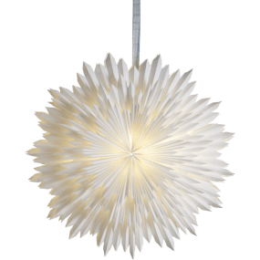 Ice Ø70 Hvid Fra Star Trading - Omridset er lidt ru for en mere vinterlig f&oslash;lelse.