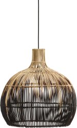 Martha Ø38 Natur loftslampe Fra PR Home - Leveres med sort E27 ledning, 1,2m med loftskål.