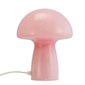 Jenny 23cm Lyserød bordlampe Fra Dyberg Larsen - Uanset om den er placeret på et sidebord, vindueskarm, natbord eller skrivebord, bliver Jenny Mushroom bordlampen et perfekt tilbehør, der fremhæver dit hjem med sin charme og elegance.