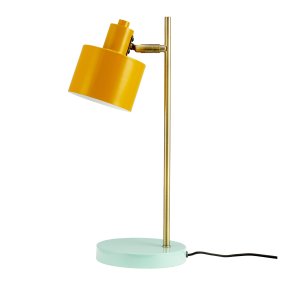 Ocean 43cm Flerfarvet skrivebordslampe Fra Dyberg Larsen - Ocean charmerer med sit retro design og et strejf af moderne stil, hvilket gør den ideel både i soveværelset og som indirekte lyskilde i stuen.