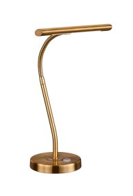 Curtis 42cm Antik messing skrivebordslampe Fra Trio Lighting - 