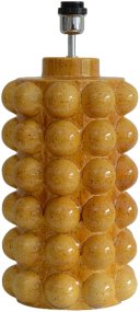 Bubbles 50cm Sennepsgul lampefod Fra Hallbergs - Bubbles er en moderne keramisk lampefod.