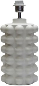 Bubbles 38cm Hvid lampefod Fra Hallbergs - Bubbles er en moderne keramisk lampefod.