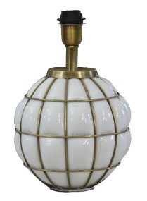 Grace Kelly 38cm Hvid lampefod Fra Hallbergs - Grace Kelly er en smuk bordlampe med et elegant design.