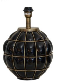 Grace Kelly 38cm Sort lampefod Fra Hallbergs - Grace Kelly er en smuk bordlampe med et elegant design.