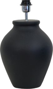 Casagrande 40cm Sort lampefod Fra Hallbergs - Den runde form og sorte farve skaber en hyggelig atmosfære i rummet.