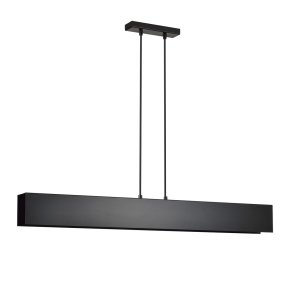 Gentor 96cm Sort Fra Emibig Lighting - Gentor er en minimalistisk loftslampe med en bl&oslash;d, geometrisk form &ndash; Et fremragende valg for dem, der s&aelig;tter pris p&aring; enkelt design, men samtidig &oslash;nsker at skabe et unikt interi&oslash;r.