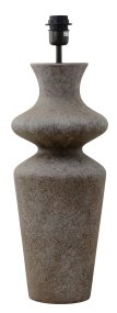 Belladonna 60cm Grå lampefod Fra Hallbergs - Denna dekorativa lampfot i keramik har en mjukt formad silhuett som ger ett elegant och organiskt uttryck.