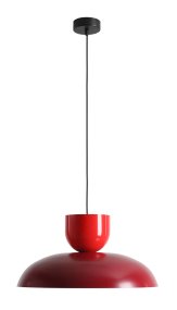 Ella Ø47 RØD loftslampe Fra Artera - Med sine smukke farver i klar rød og bordeaux bliver den et legende og stilfuldt element i interiøret.