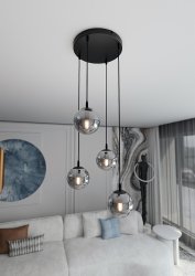 Cosmo Premium Ø40 Røgfarvet loftslampe Fra Emibig Lighting - Cosmo er en alsidig og moderne kollektion af loftslamper.