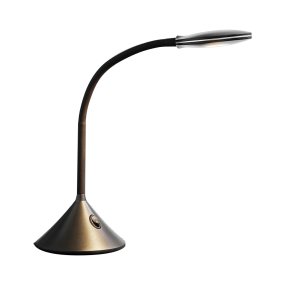 Fix 35cm Sort skrivebordslampe Fra Halo Design - Den udsender et godt lys på 280lm og 3000K varm hvid farvegengivelse.