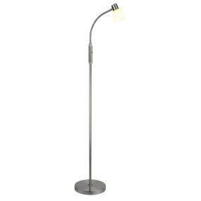 Hudson 1 Stål gulvlampe Fra Halo Design - En perfekt kombination af stil og funktion, der giver dit hjem både elegance og praktisk belysning.