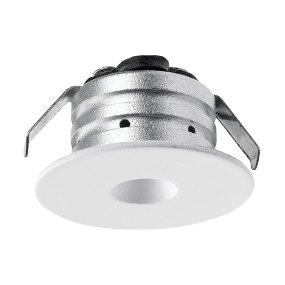 P-132 Mini Downlight 3000K Hvid Fra Designlight - Den er velegnet til belysning i vinduesnicher eller skabe.