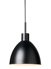Rock Ø20 Sort loftslampe Fra Halo Design - Rock er med sit enkle og tidl&oslash;se design ideel til k&oslash;kkenbordet, spisepladsen eller arbejdsfladen, hvor den giver et direkte og behageligt lys.