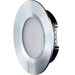 Q-36 Downlight 3000K Aluminium Fra Designlight - Med en hulst&oslash;rrelse p&aring; 55 mm, en monteringsdybde p&aring; 13 mm og en diameter p&aring; 70 mm er den velegnet til udskiftning af de fleste lignende armaturer.