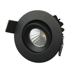 Q-16 Mini Downlight 3000K Sort Fra Designlight - Med en lysstr&oslash;m p&aring; 310 lumen har armaturet en bred vifte af anvendelser og kan installeres b&aring;de som dekorativ accentbelysning eller som en del af generel belysning i et rum.