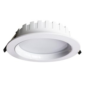 City Downlight 16/20/24W Hvid Fra Designlight - Serien kombinerer moderne LED-teknologi med justerbar effekt og valgbar lystemperatur, hvilket g&oslash;r armaturet s&aelig;rligt velegnet til b&aring;de nye installationer og ved udskiftning af &aelig;ldre PLC-armaturer (kompaktlysstofr&oslash;r).