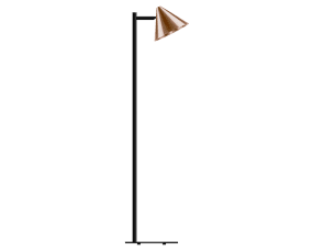 Tratt Micro Rå kobber gulvlampe Fra Westal - Funnel er en moderne gulvlampe lavet af kobber i en ren kobberfinish med klar lak.
