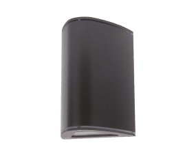 Trius II Antracit udendørslampe Fra Westal - Klimaneutralt vægarmatur i ekstruderet aluminium med op/ned lys.