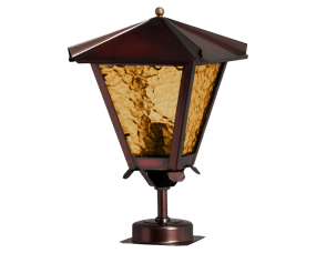 Gustav 36cm Oxideret kobber Fra Westal - Vælg mellem en op- eller nedadvendt lanterne i lakeret og rustfast finish eller i storslået oxideret kobber.