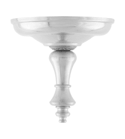 Big Shade Cap Finial Nikkel Fra Karlskrona lampfabrik - 