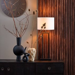 Shiva 55cm Sort lampefod Fra Light & Living - 