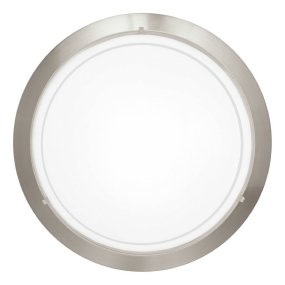 Planet Ø30 Mat nikkel plafond Fra Eglo - Med sit minimalistiske design smelter den ind i ethvert rum og giver et klart og behageligt lys.