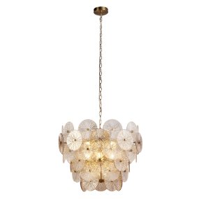 Wagon Wheel Ø64 Bronze loftslampe Fra Searchlight - Med sit elegante design passer lampen nemt ind i et moderne interiør, og takket være den justerbare højde kan du nemt tilpasse den til både rum og behov.