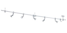 Vilanova 5 Aluminium spotlight Fra Eglo - Perfekt til køkkenet, studiet eller til at fremhæve kunstværker og interiørdetaljer.