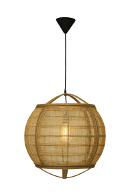 Borneo Ø50 Natur loftslampe Fra Aneta Lighting - Husk, at naturlige træer kan variere i farve, struktur og grenmærkning, hvilket gør hver lampe unik i sit udseende.