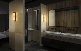 Classic Cylinder 32cm Sort badeværelseslampe Fra Ledvance - Classic Cylinder &auml;r en modern badrumslampa med klassisk design och g&ouml;r sig utm&auml;rkt i offentliga milj&ouml;er.