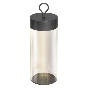 Decor Filament 32cm Mørkegrå bærbar Fra Ledvance - P&aring; lampe finder du touch-kontakten med indbygget 3-trins lysdæmper samt du nemt kan justere lysstyrken efter behov.