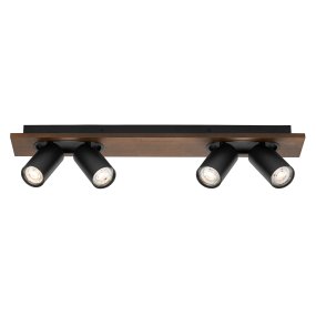 Mercury 4 Sort spotlight Fra Ledvance - &nbsp;Medf&ouml;ljer 4st GU10 3,4W dimbara ljuk&auml;llor fr&aring;n Osram, de avger ett varmvitt ljus p&aring; 2700K och ger ett bra och starkt ljus p&aring; 920lm.