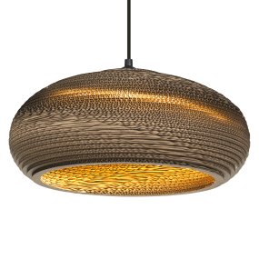 Cardboard drop Ø40 Brun loftslampe Fra Ledvance - Karton er et simpelt vedhæng med et bæredygtigt design.