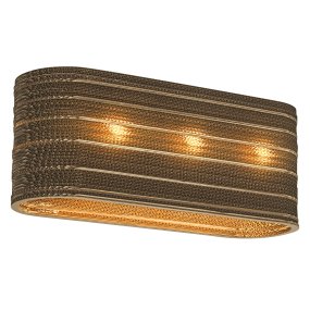 Cardboard Oval 60cm Brun plafond Fra Ledvance - Karton er et simpelt loft med et b&aelig;redygtigt design.