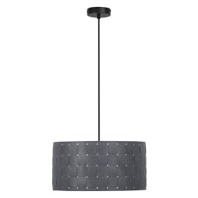 Felt Weaving Ø38 Mørkegrå loftslampe Fra Ledvance - Dekorativ pendel med sk&auml;rm gjord av fl&auml;tad filt vilket ger en fin och varm ljusspridning i rummet.