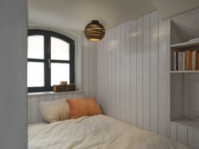 Cardboard Ball Ø26 Brun plafond Fra Ledvance - Karton er et simpelt loft med et bæredygtigt design.