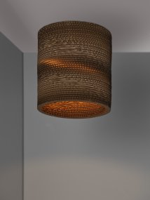Cardboard Cylinder Ø25 Brun plafond Fra Ledvance - Karton er et simpelt loft med et bæredygtigt design.