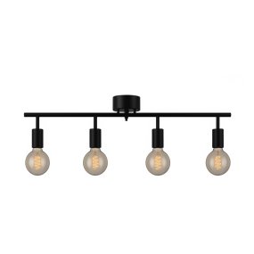 Aten 4 Sort spotlight Fra Lampan - Med sine fire retningsbestemte spotlights giver den fleksibiliteten til at oplyse de omr&aring;der, du &oslash;nsker at fremh&aelig;ve, samtidig med at den giver en god generel belysning til rummet.