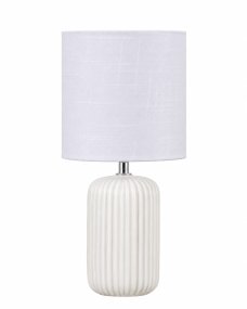 Palizzo 33cm Hvid bordlampe Fra Nordic Lighting - Leveres med 1,8 m hvid plastledning med afbryder og stik.